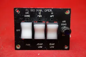 Gates Learjet 25B A/C Control Panel